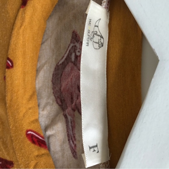 Bird graphic print crop top - Picture 3 of 4